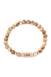  Love Natural-stone Message-bracelet