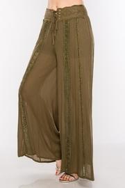  Olive Crochet Pants