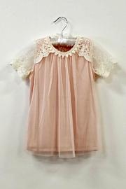  Tulle Overlay Top