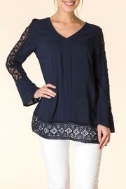  Navy Boho Blouse