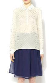 Kensie Gold Polka Dot Blouse