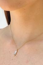  White Pendant Necklace