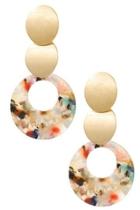  Multi-color Acrylic-drop Earring