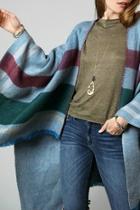  Neveah Striped Ruana