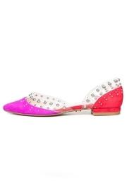  Fuchsia Studded Flats
