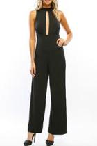  Plunge Neck Jumpsuit