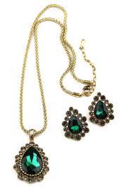  Green Necklace & Earring Set