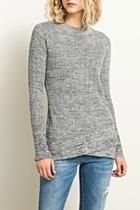  Marbled Mock-neck Sweater