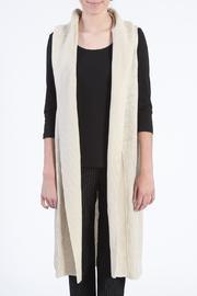  Sleeveless Cream Sweater