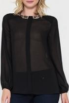  Stone Collar Blouse