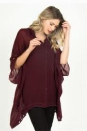  Poncho Chiffon Top