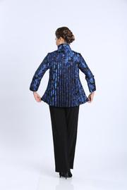 Ic Collection Jacquard Button Front Jacket 1514j