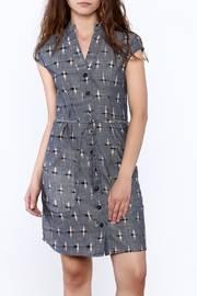  Ikat Button Dress