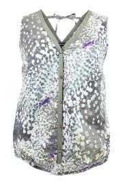  Khaki Print Blouse
