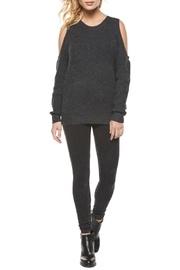  Charcoal Cold Shoulder Sweater
