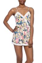  Crochet Print Romper