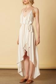  Hi-low Striped Dress