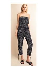  Printed Strapless Jumpsuit