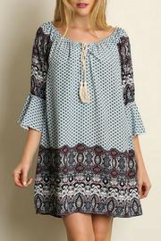  Mixed Print Dress