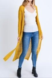  Mustard Pocket Cardigan