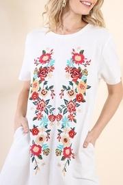  Embroidered Tee Dress
