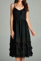  Lace Applique Dress