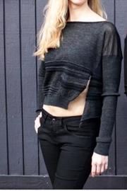 Grey Cropped Sweater