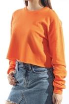  Orange Pullover Top