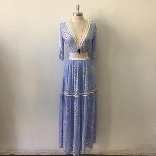  Bohemian Blue Dress