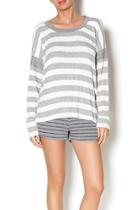  Oversized Striped Top