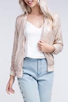  Sparkle Bomber Jacket