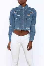  Distressed Crop Jacket