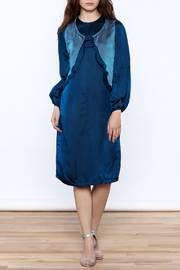  Midnight Blue Silk Dress