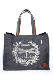  Black Dragonfly Tote