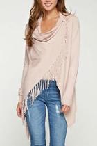  Asymetrical Fringe Cardigan