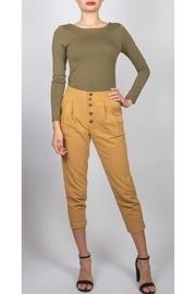  Button-front Cropped Trouser