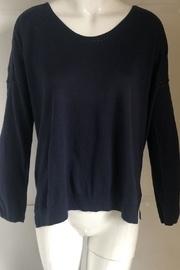 Navy Scoop-neck Sweater