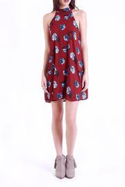  Marsala Flower Dress