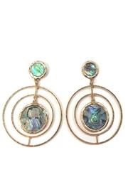  Intricate-circular Abalone Earrings