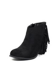  Fringe Suede Booties