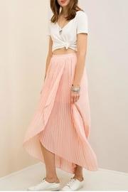  Blush Pleated Skirt