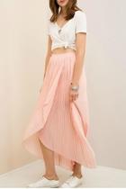  Blush Pleated Skirt