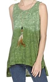  Sleevless Printed Top
