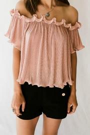  Blush Ruffle Blouse