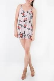  Open Back Floral Romper