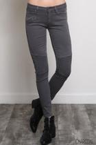 Charcoal Moto Jeans
