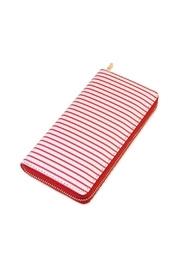  Striped Zipper Wallet