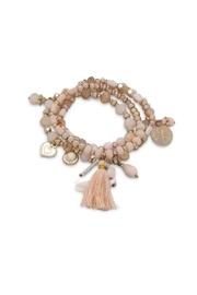  Peach Charm Bracelet