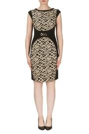  Belted Texture Dress