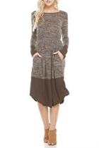  Brushed Sweater Dress